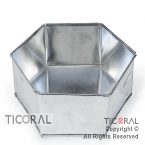 MOLDE HEXAGONAL N.1 ARTESANAL C/ALAMBRE HOJALATA 20CMX8CM x 1